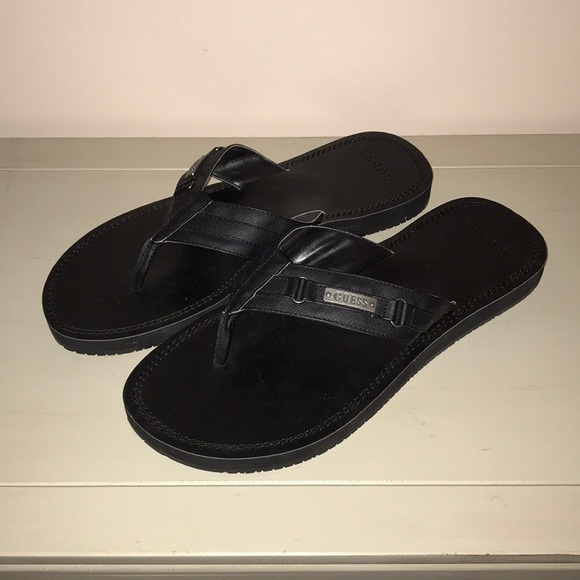 guess mens flip flops